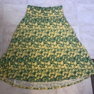 Lularoe spring summer skirt m high low